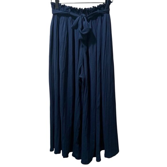 Sweet Rain Young Contemporary Size S Pleated Wide Leg Paper-bag Waist Culottes - Picture 2 of 9